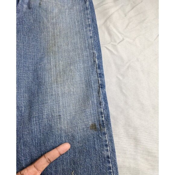 Vintage Levis 569 Jeans Loose Straight 100% Cotton Light Wash Mens Size 34X29 - Picture 2 of 14
